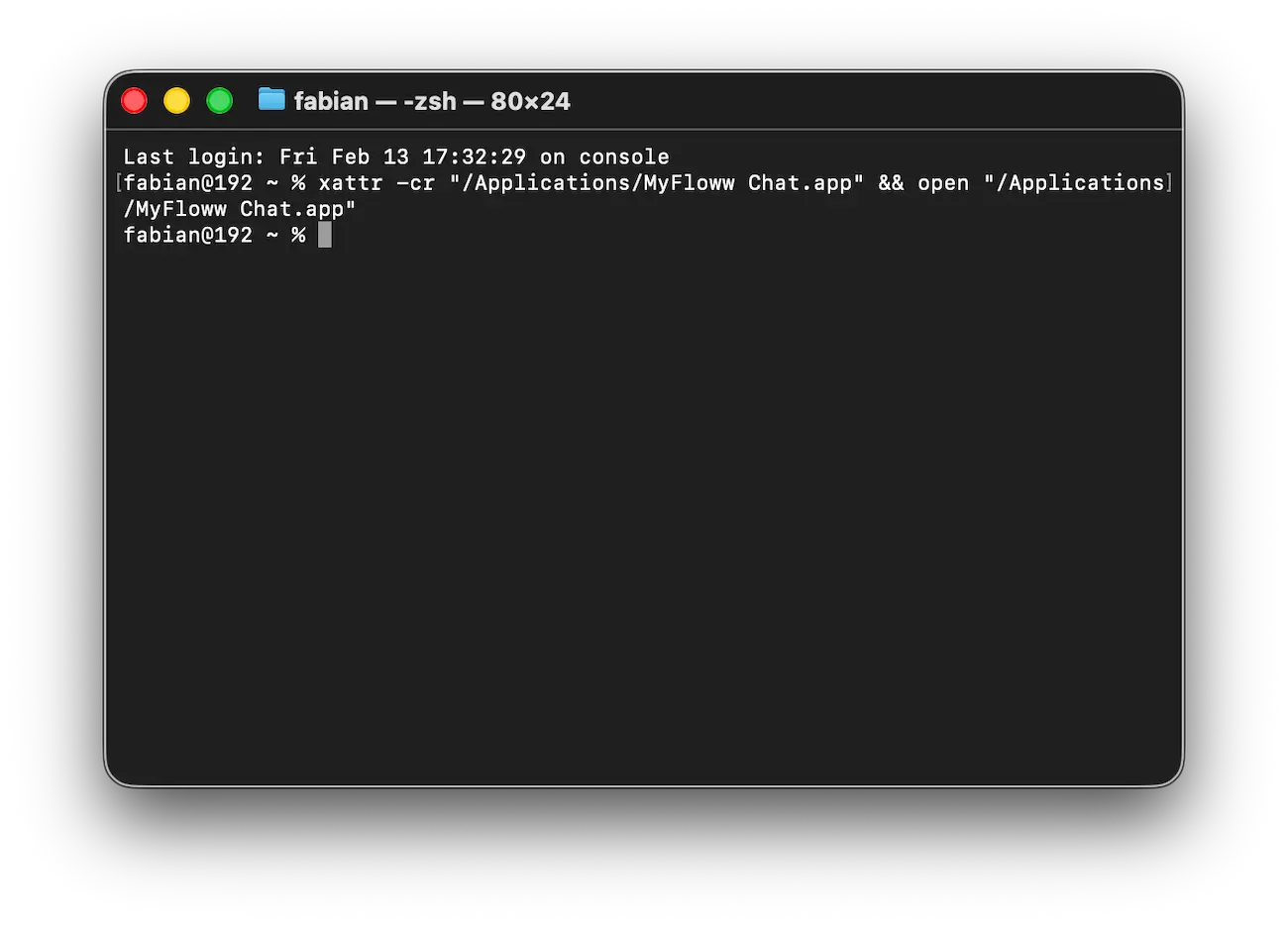 Terminal screenshot